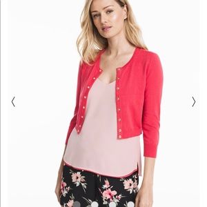 WhiteHouseBlackMarket crew neck cardigan, new.